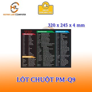 Lót chuột vsp pm-q9 đa nhiệm phím tắt 3204 mm - mouse pad gaming