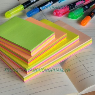 Giấy ghi chú 5 lớp 5 màu dạ quang neon