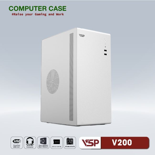 Vỏ máy tính Case VSP V200   - Chính hãng