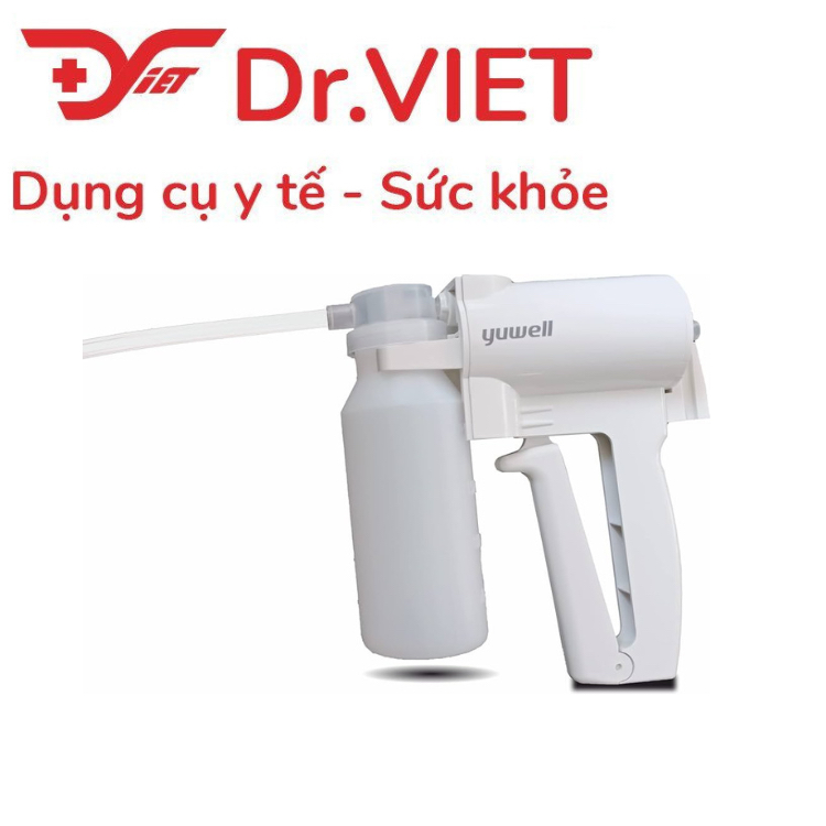 Máy hút dịch Yuwell 7B-1 Chính hãng- Nhỏ gọn, giảm chất nhầy đường hô hấp, phù hợp mọi đối tượng