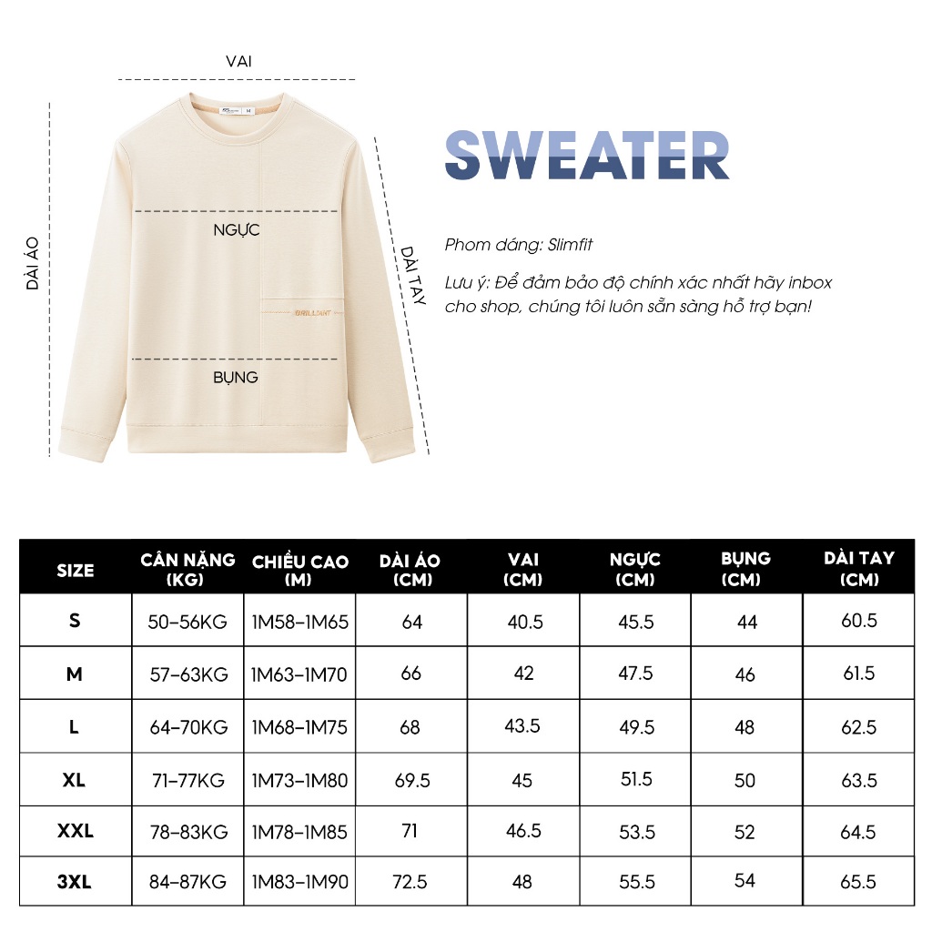 Áo Sweater Nam 5S FASHION Chất Nỉ Dày Dặn, Họa Tiết Thêu Nổi Bật, Màu Sắc Dễ Mặc (ANO23012)