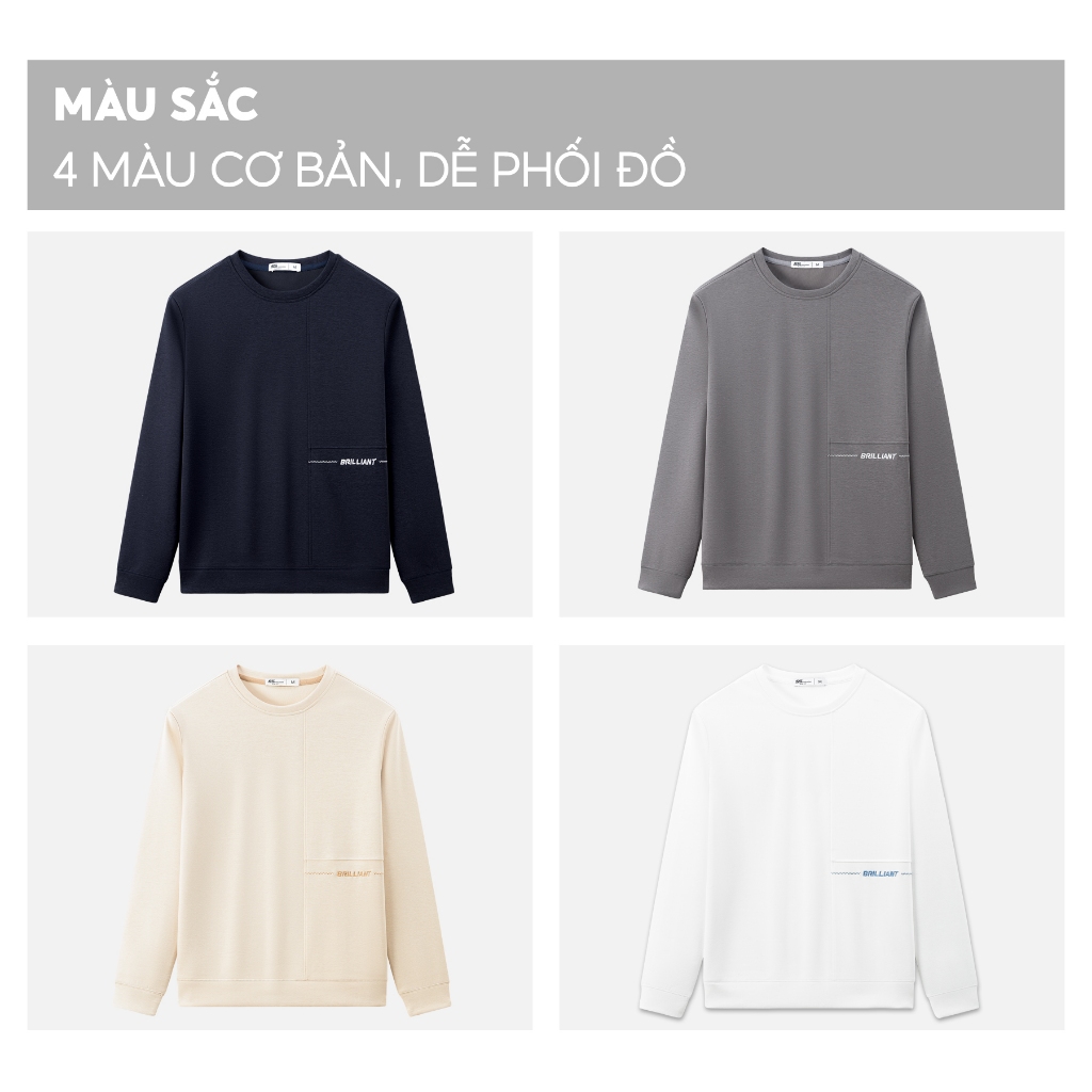 Áo Sweater Nam 5S FASHION Chất Nỉ Dày Dặn, Họa Tiết Thêu Nổi Bật, Màu Sắc Dễ Mặc