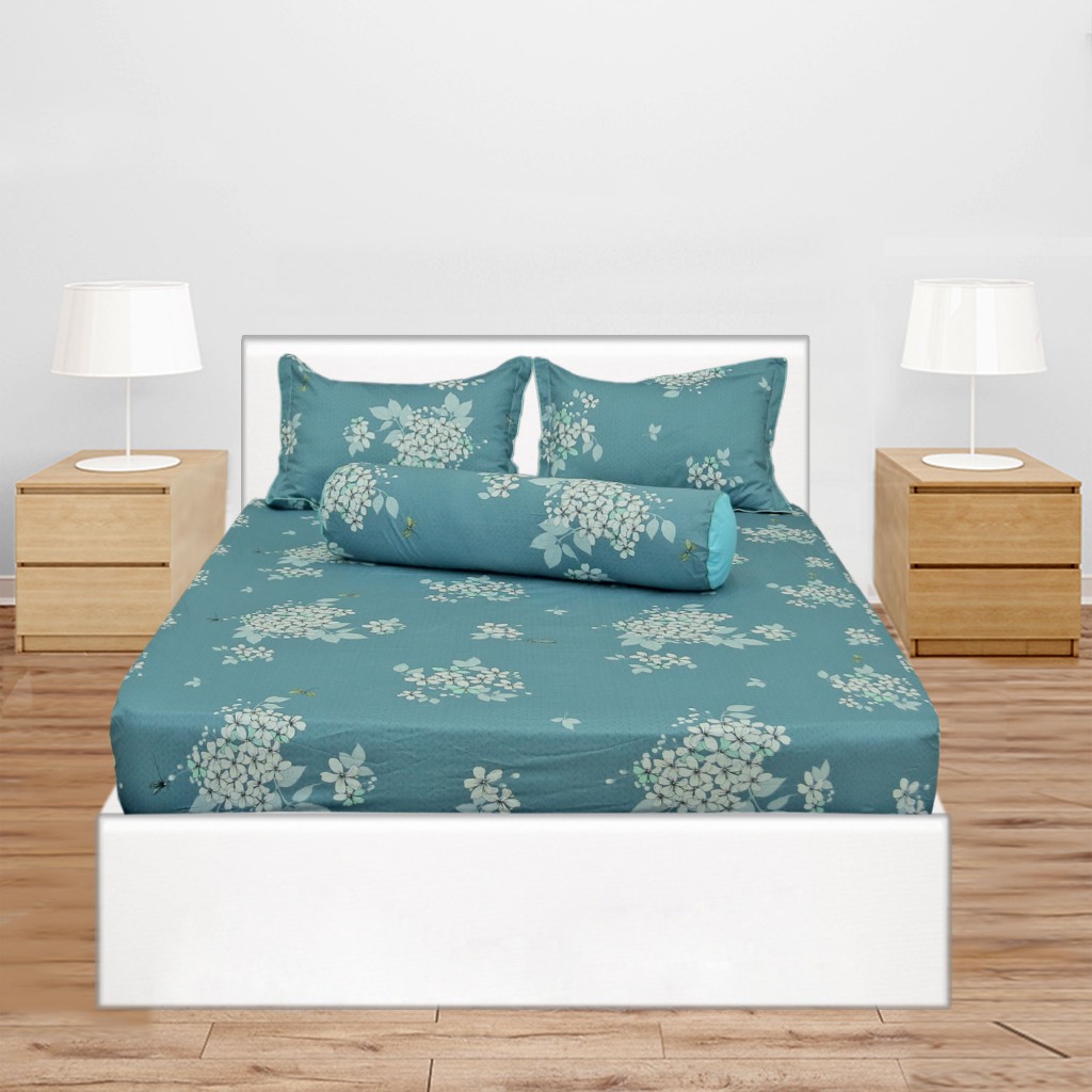 Bộ Drap Gối Cotton Hoa Thắng Lợi Mẫu 9 - Chính hãng