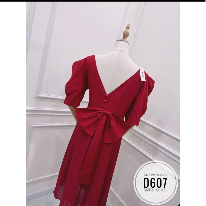 Đầm cotton lạnh phối chiffon