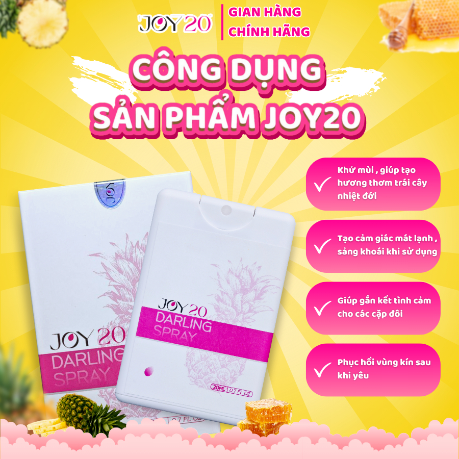 [CHÍNH HÃNG] JOY20 xịt ngon vùng Y cho bé bikini vị trái cây [che tên SP]
