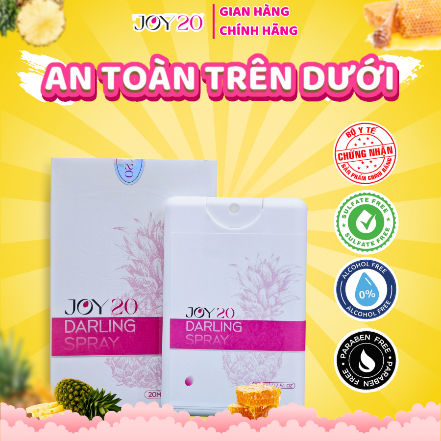 [CHÍNH HÃNG] JOY20 xịt ngon vùng Y cho bé bikini vị trái cây [che tên SP]