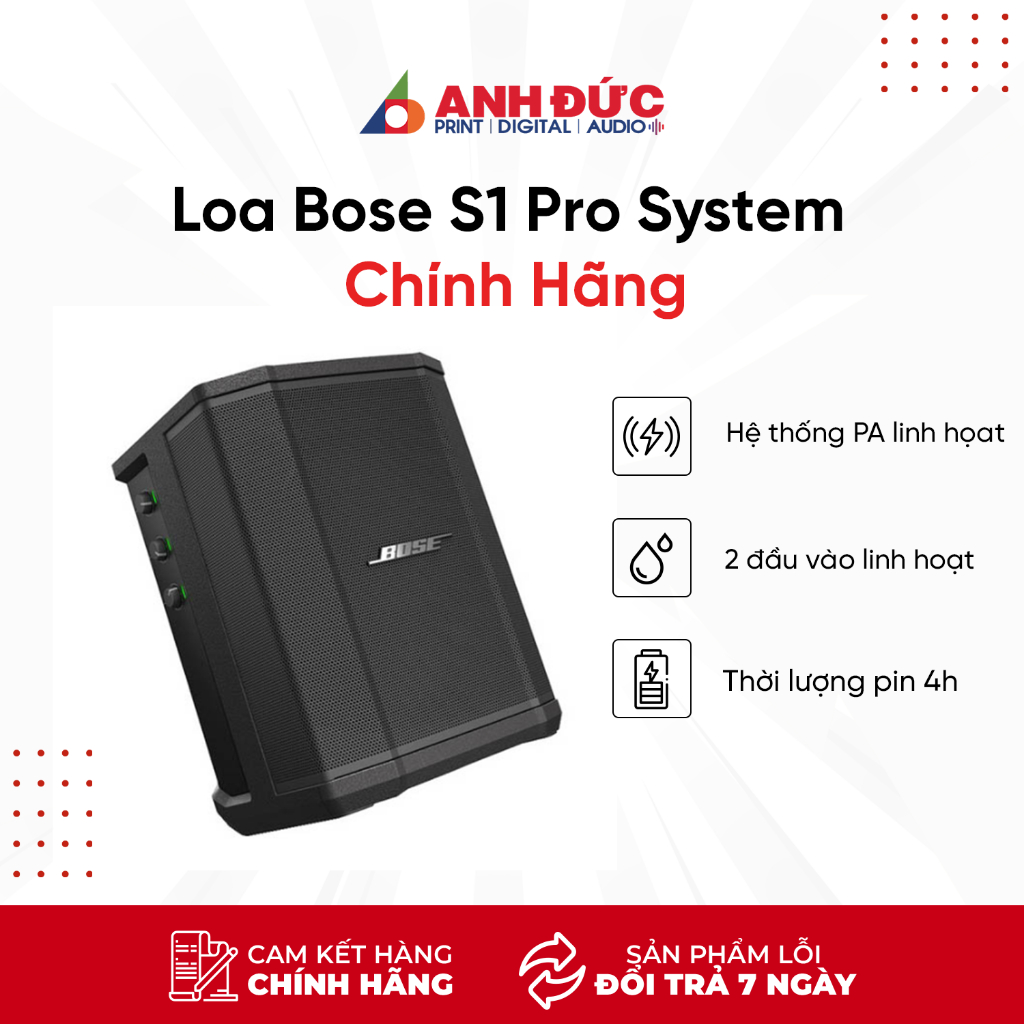 Loa Bose S1 Pro System (Pin 11h) - Hàng Chính Hãng BH 24 Tháng