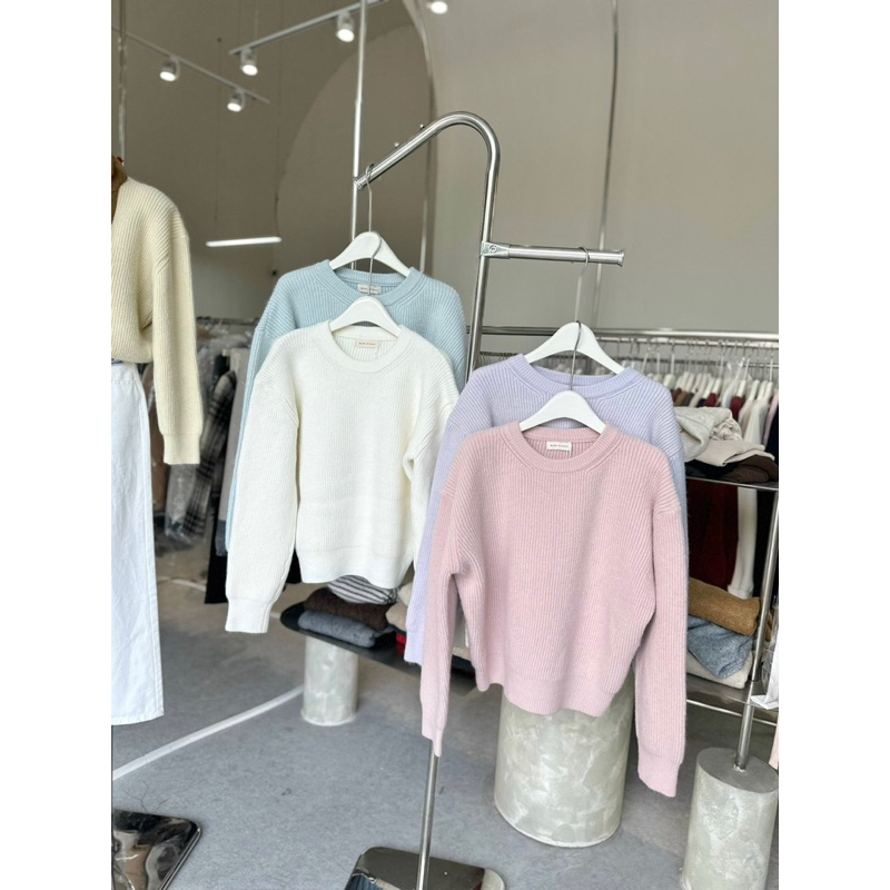 Áo len trơn basic màu pastel