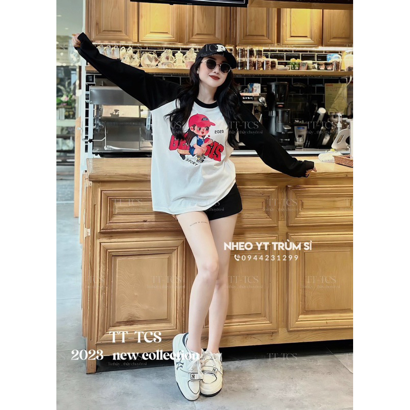 Áo phông nữ rộng gấu hot chất cottong xịn siêu mát