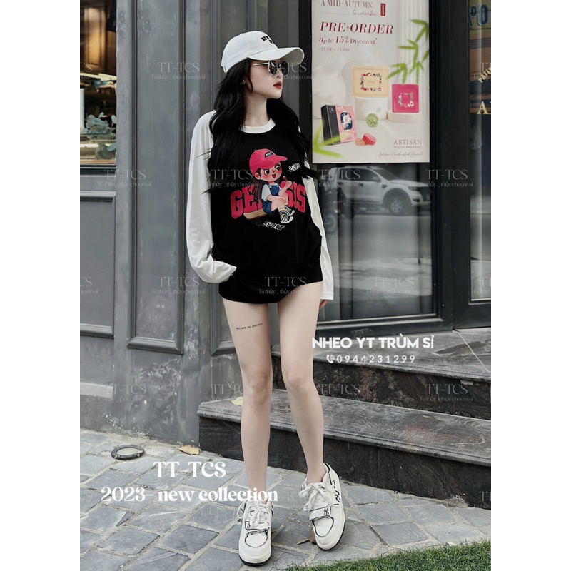 Áo phông nữ rộng gấu hot chất cottong xịn siêu mát