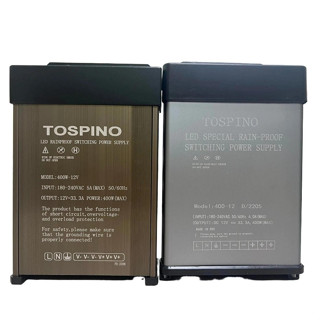 TOSPINO Nguồn vỏ nhôm ngoài trời, Nguồn 12V 33A 400W ngoài trời Nguồn LED 12V 400w vỏ nhôm chống nước, Nguồn 12V 33