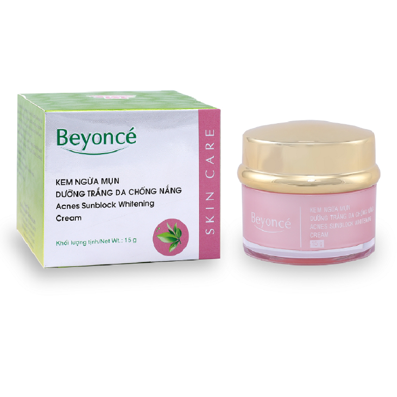 Beyoncé kem ngừa mụn dưỡng trắng da chống nắng 15g