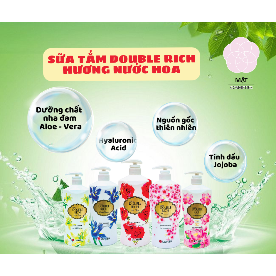 Sữa tắm Doule Rich Hương Hoa Các Mùi 800g