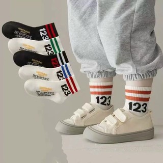 Mvp3722 set 10 đôi tất cổ cao trẻ em cotton số 123