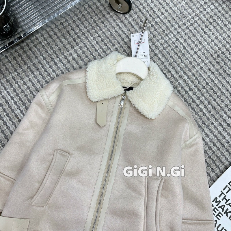 Áo khoác zara lông cừu siêu ấm