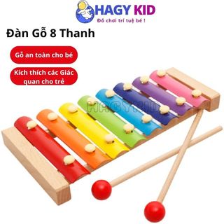 Đồ Chơi Đàn Gỗ 8 Thanh Hagykid Đàn Đồ Chơi Giúp Bé Phát Triển Khả Năng Cảm Quan, Cảm Thụ, Nhận Biết Hàng Loại 1