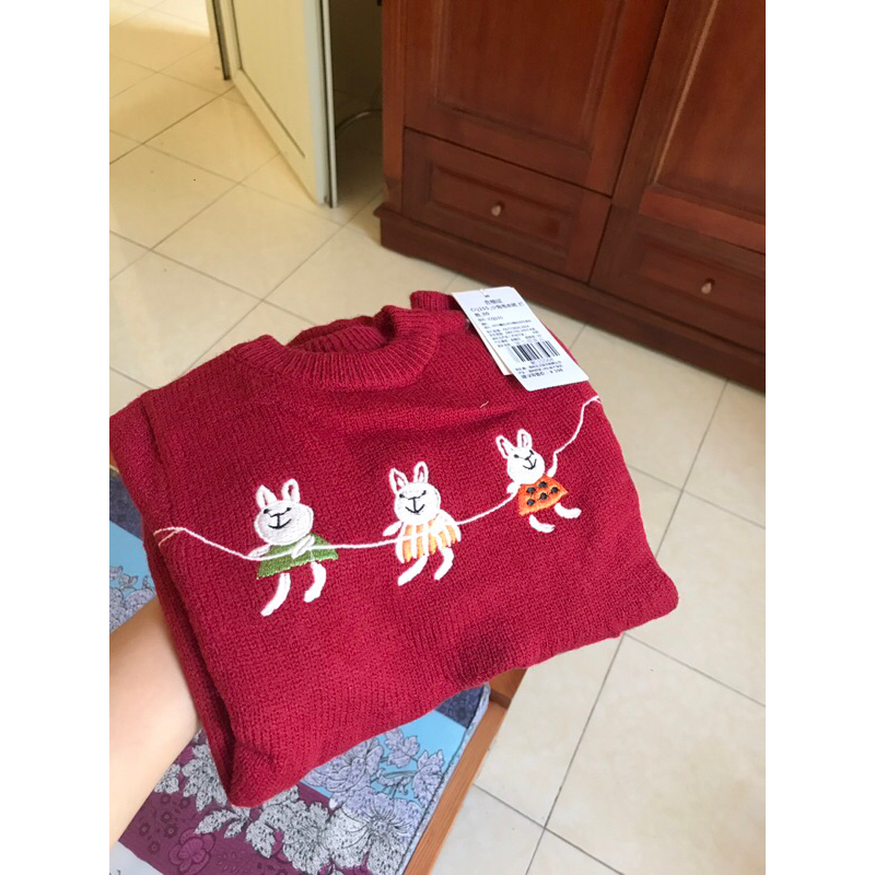 Váy len đỏ bé gái hàng QC❤Co Anh That❤Váy len bé gái size 8-25kg