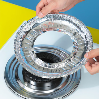 Set 10 miếng giấy bạc lót bếp ga chống vết dầu mỡ, vết bẩn bám trên bề mặt - lót giấy bạc bếp ga