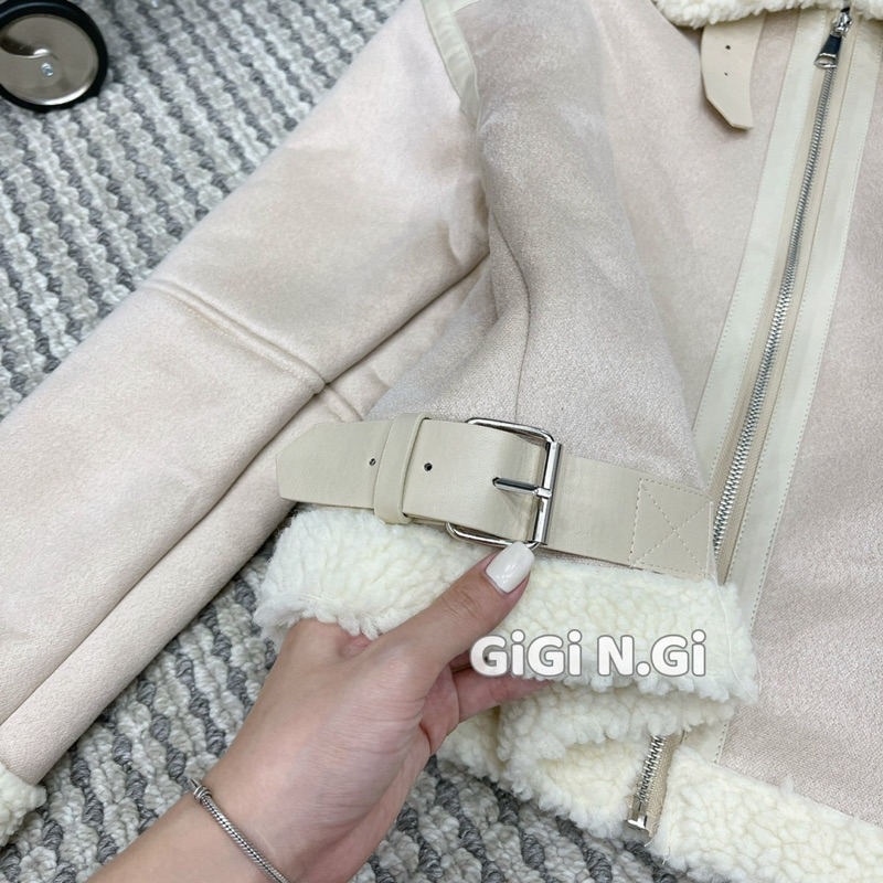 Áo khoác zara lông cừu siêu ấm