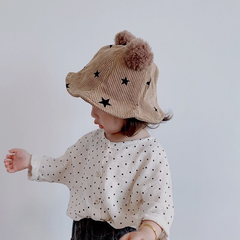 Áo sơ mi chấm bi bé gái phong cách vintage Hàn Quốc 🐻Hàng QCCC-Có sẵn🐻 Áo sơ mi bé gái chất xô size 80-130