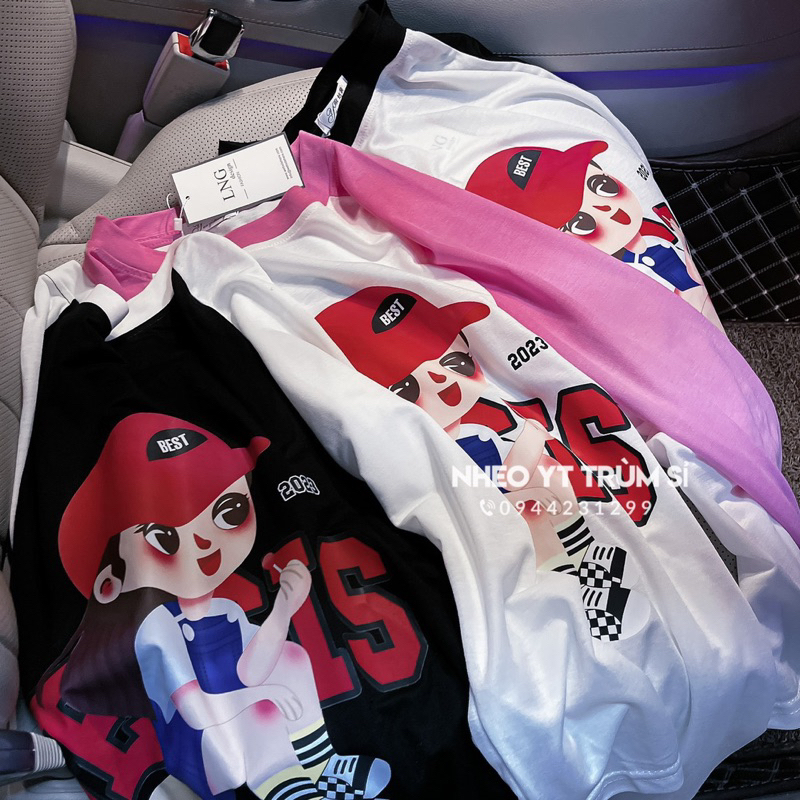 Áo phông nữ rộng gấu hot chất cottong xịn siêu mát