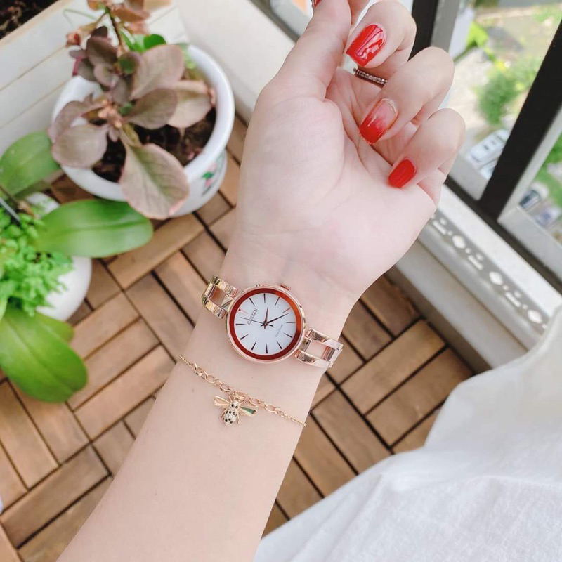 Đồng hồ C i t i zen  nữ EM0630-51D chính hãng chạy pin năng lượng ánh sáng