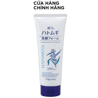 Sữa rửa mặt Ý Dĩ Hatomugi dưỡng ẩm, trắng da Moisturizing & Facial Washing 170g