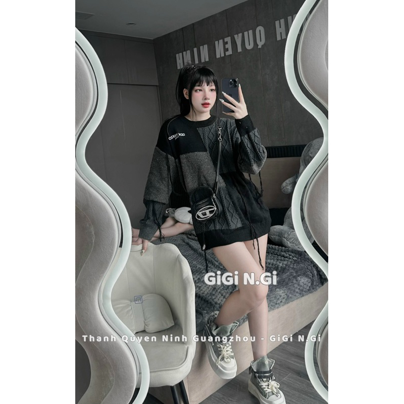 Áo len 13DE Mazo gấu pha