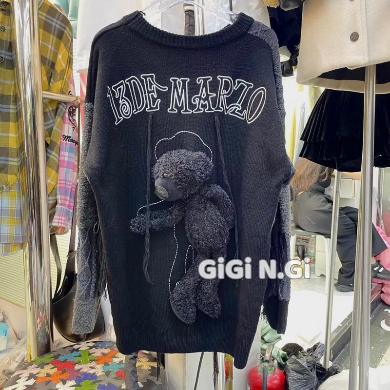 Áo len 13DE Mazo gấu pha