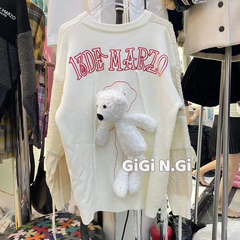 Áo len 13DE Mazo gấu pha