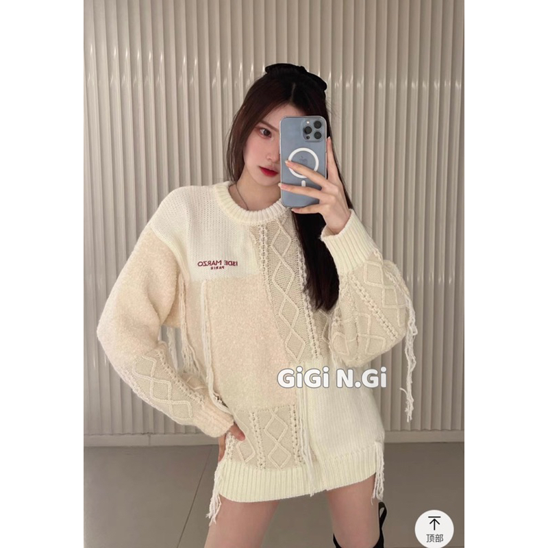 Áo len 13DE Mazo gấu pha