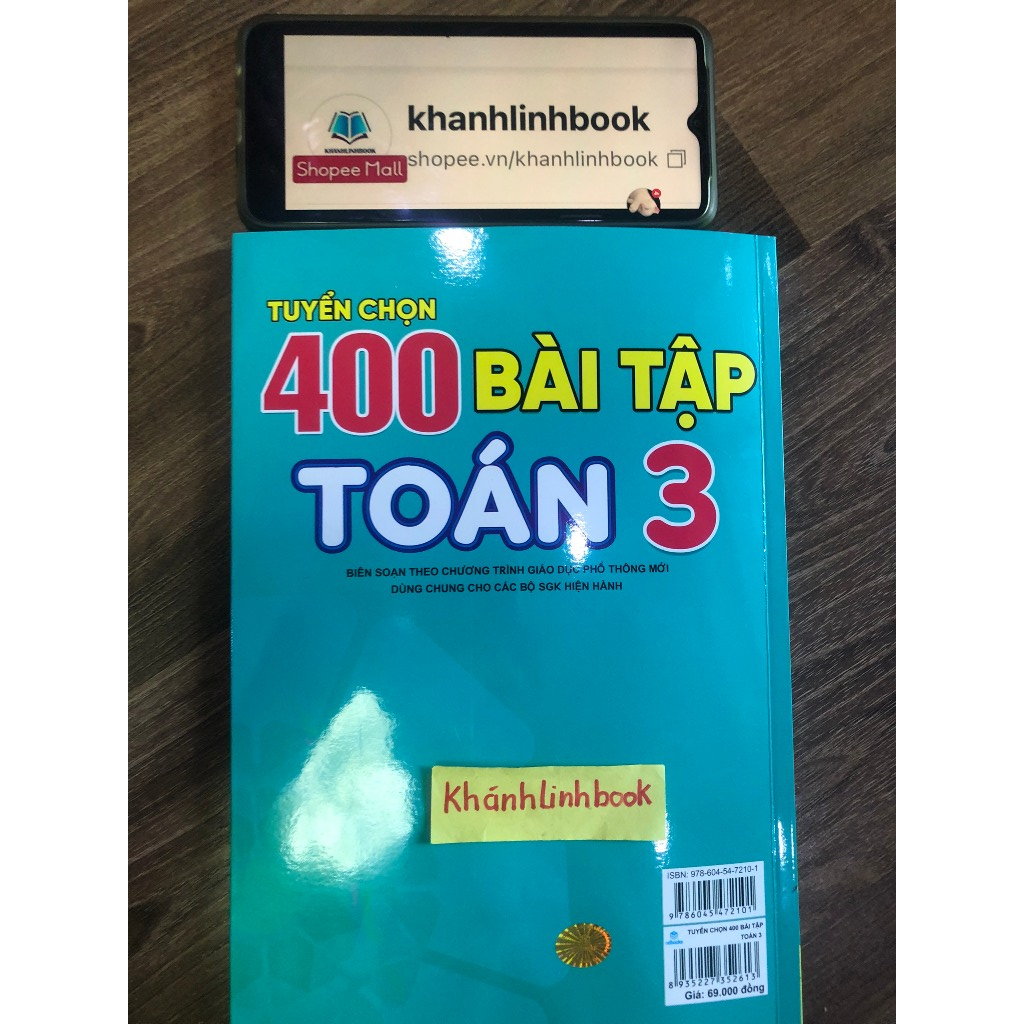 Sách - Tuyển Chọn 400 Bài Tập Toán 3 - Biên soạn theo chương trình GDPT mới