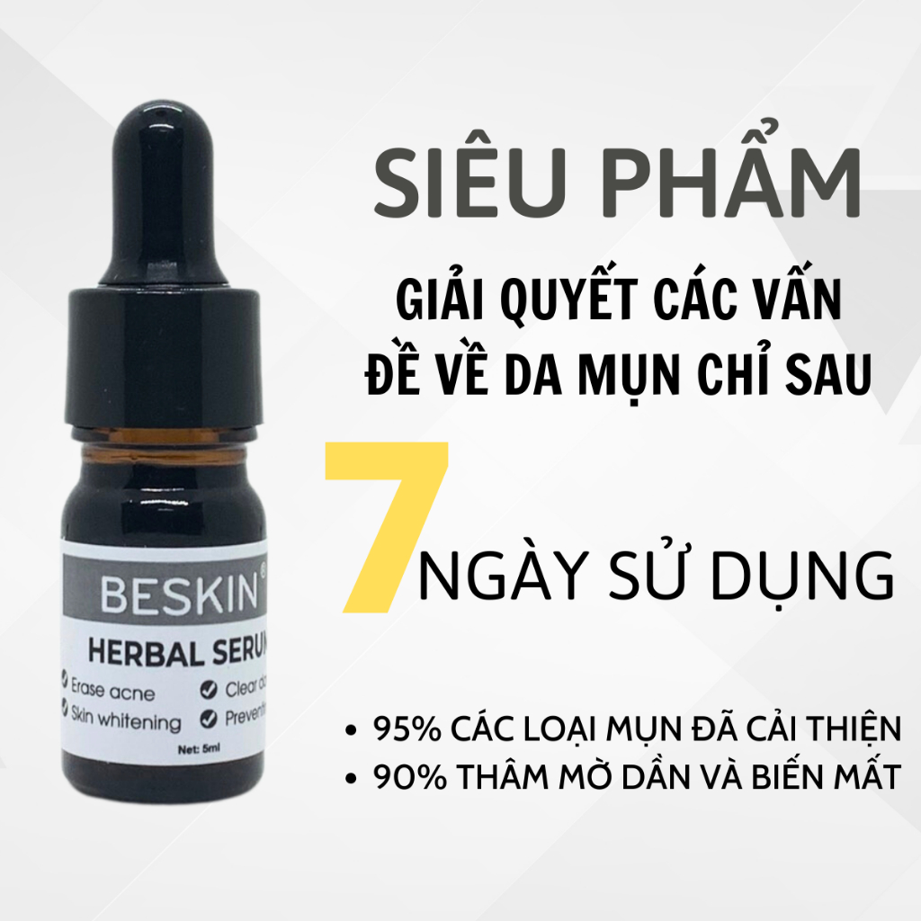 Serum Chấm Mụn Beskin Giúp Sạch Mụn, Mờ Thâm Dưỡng Trắng Da Mặt 5ml