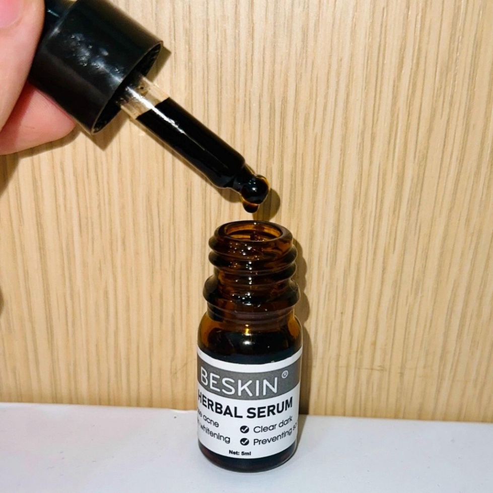 Serum Mụn Beskin Herbal  Giúp Sạch Mụn, Mờ Thâm Dưỡng Trắng Da Mặt 5ml