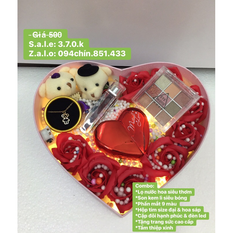 Combo quà tặng bạn gái, tặng mẹ 20/10, 8/3, valentine, Noel, sinh nhật