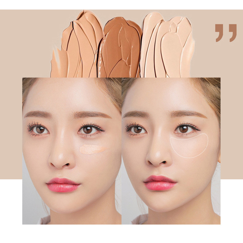 Che Khuyết Điểm, Kem Che Khuyết Điểm HUDAPRO 3 Ô Concealer Giấu Quầng Thâm Nốt Mụn Nội Địa Trung F7 - Saikou Beauty