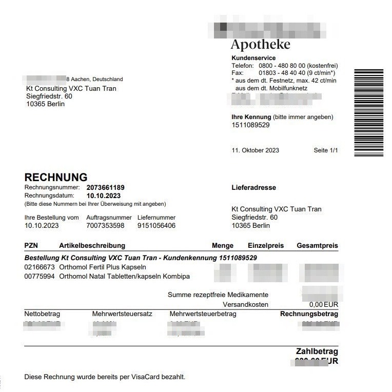 Orthomol Fertil Plus - Viên uống cải thiện chất lượng tinh trùng