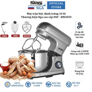 Máy trộn bột dung tích 10 lít cao cấp dsp km3059 - công suất: 2000w - tích hợp 8 tốc độ đánh - hàng nhập khẩu