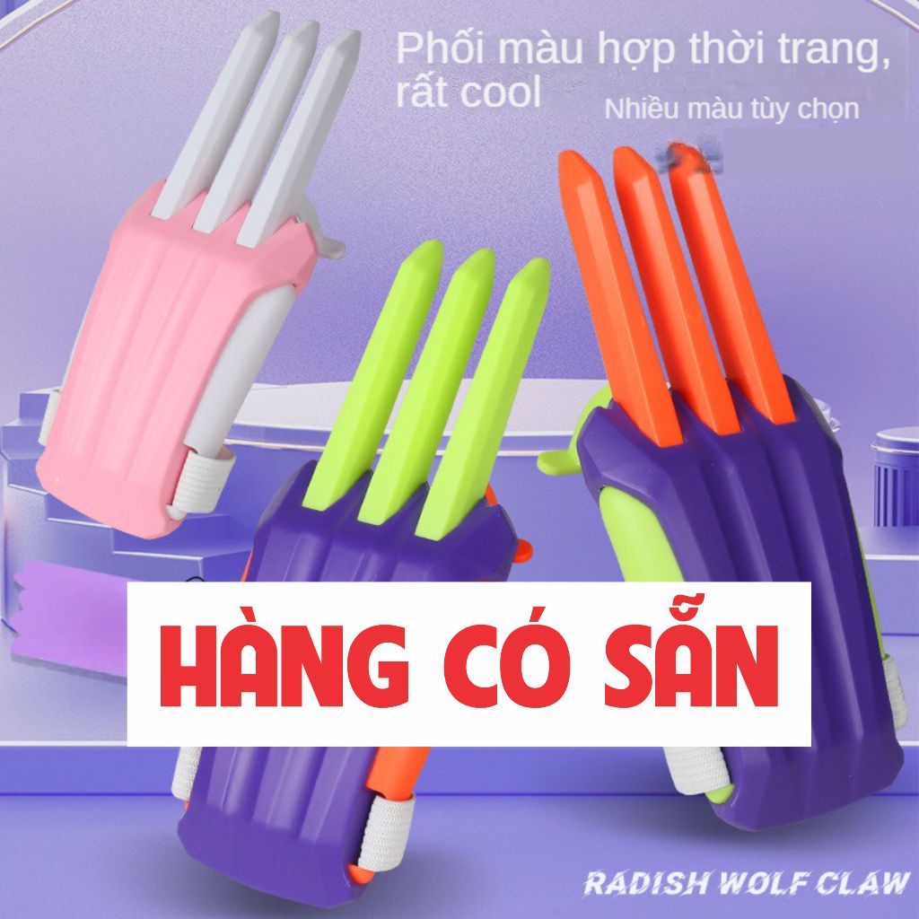 MÓNG VUỐT NGƯỜI SÓI IN 3D - Đồ chơi CÀ RỐT giải nén X-MEN WOLVERINE