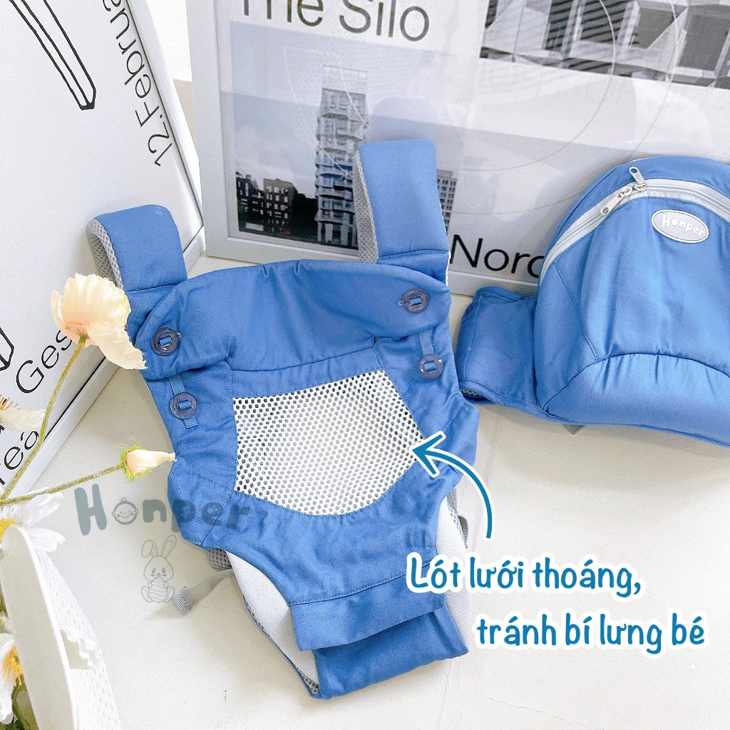 Địu ngồi HONPER 9 tư thế cho bé phân phối chính hãng Bonbonmart