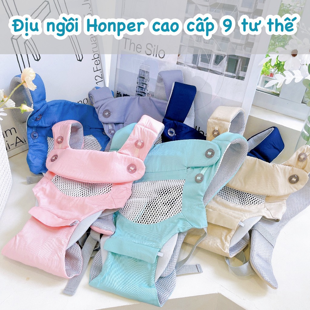 Địu ngồi HONPER 9 tư thế cho bé phân phối chính hãng Bonbonmart