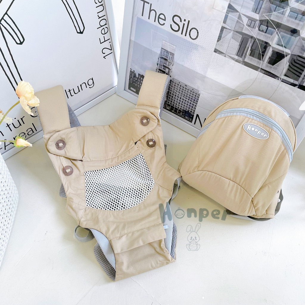 Địu ngồi HONPER 9 tư thế cho bé phân phối chính hãng Bonbonmart