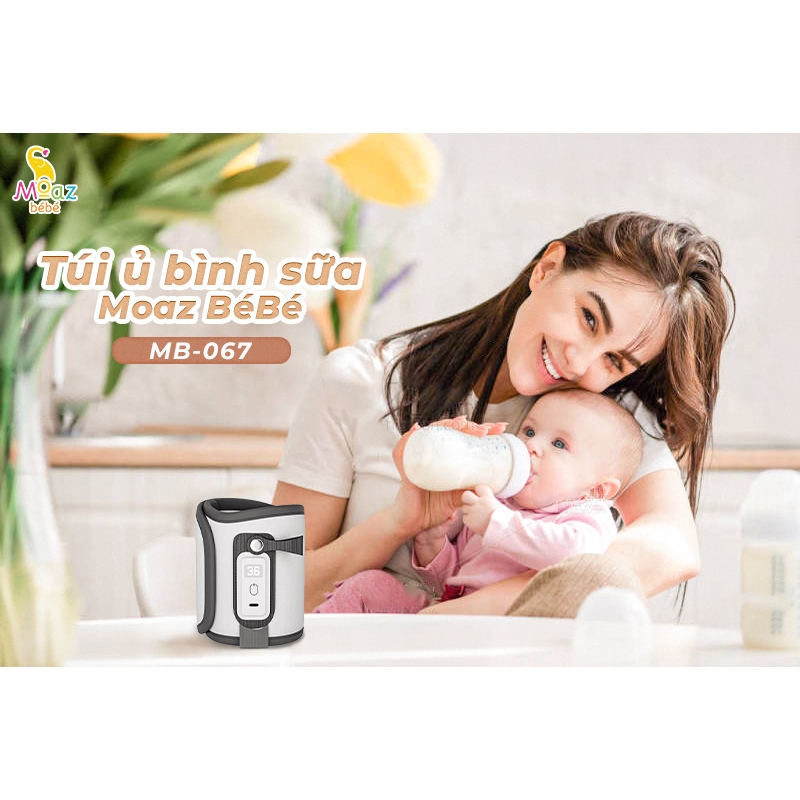 Túi ủ bình sữa Moaz bebe MB067 cho bé