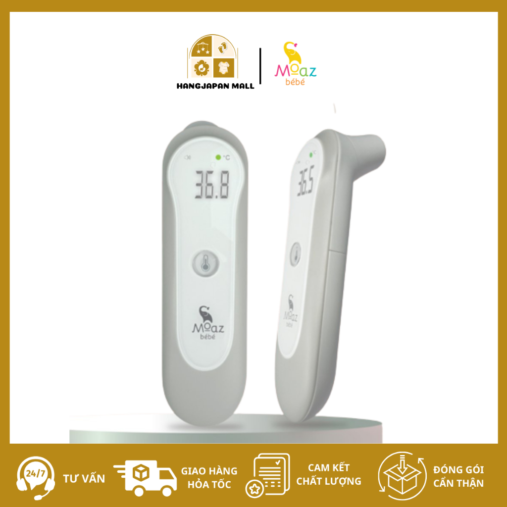 Nhiệt kế hồng ngoại đa năng Moaz bebe MB024, IT – 906 cho bé