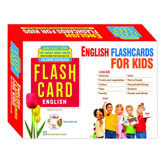 Sách English Flashcards for kids (Bộ thẻ Tiếng Anh)- Dạy Trẻ Theo Phương Pháp Glenn Doman
