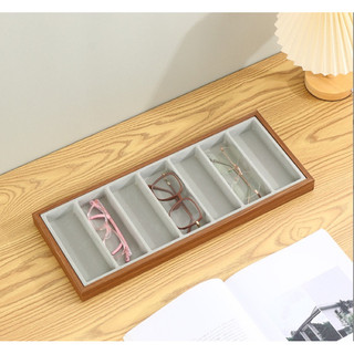 Khay đựng mắt kính gỗ cao cấp cho các shop Quânstore79