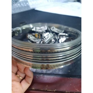 Đai siết cổ dê inox 304, đai siết dạng cuộn chỉnh cỡ tùy ý