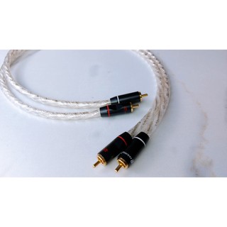 Cặp dây tín hiệu av cao cấp diy thương hiệu liton mạ bạc chống nhiễu 1 chiều/ dây av hoa sen 4 đầu dài 0.3m đến 3m