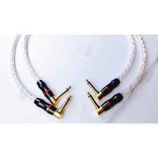 Dây 2 đầu 6 ly mono vuông liton usa lõi mạ bạc chống nhiễu cao cấp - dây 2 đầu 6 ly mono cong diy
