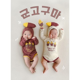 Body suit dài tay YeeHoo phong cách Hàn quốc cho em bé trai em bé gái sơ sinh 4 đến18 tháng